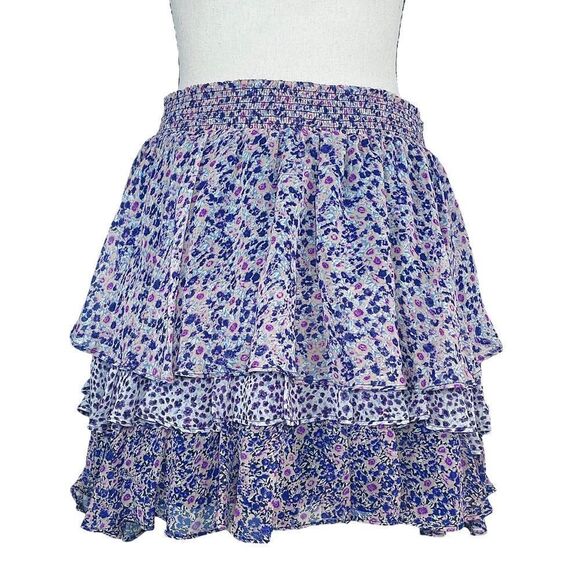 Joie Dresses & Skirts - Joie Tiered Floral Silk Skirt Cottagecore Feminine